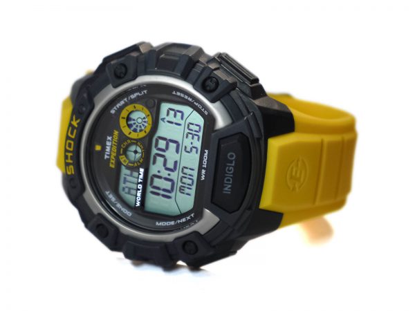 Timex T49974 Expedition Watch with Yellow Resin Band