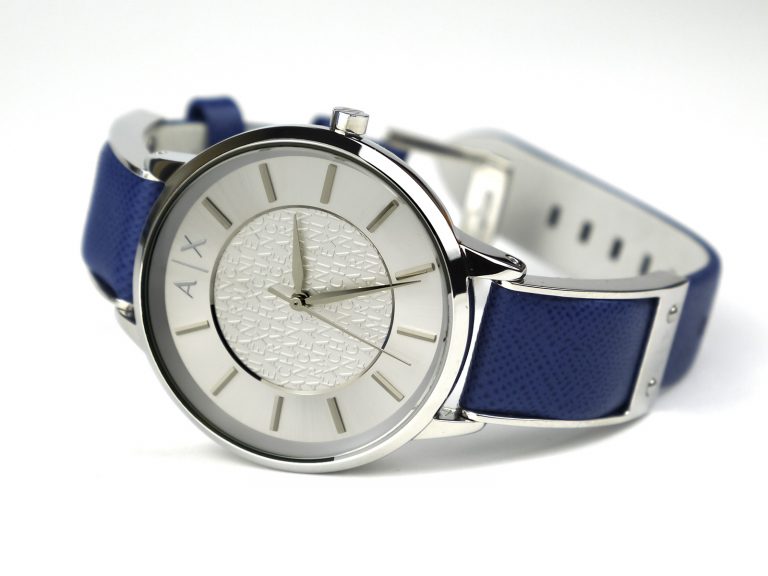 Armani Exchange Women's AX5318 Blue Leather Watch