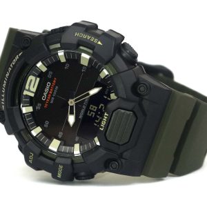 Casio HDC-700-3AV digi analog military style khaki black watch