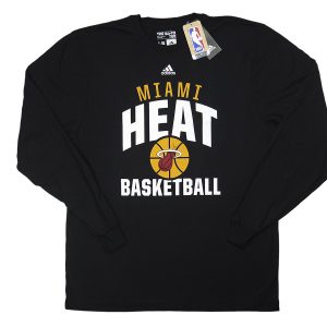 Adidas NBA Miami Heat Rep Big Go-To Long Sleeve Tee black