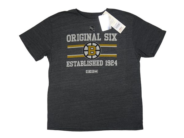 CCM Original Six Boston Bruins Tee Grey