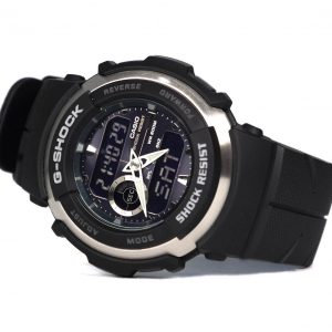 Casio G-300-3AV G-Shock Black Resin Sport Watch