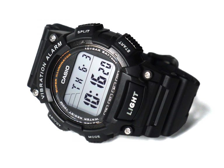 Casio W-736H-1AV vibration alarm watch