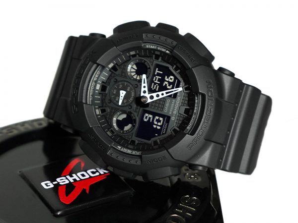 Casio GA-100-1A1 Military Series Watch in Black
