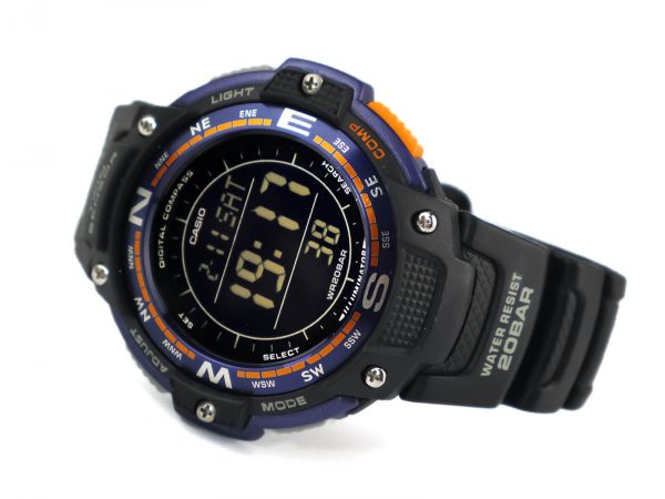 Casio SGW-100-2BCF Negative Display Compass Watch