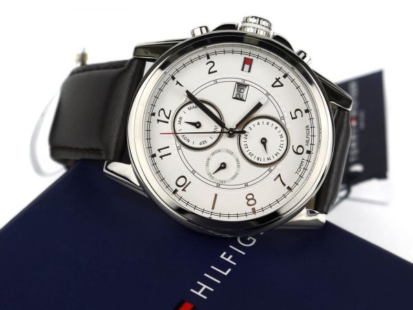 Tommy Hilfiger 1710294 Stainless Steel Watch with Leather Band
