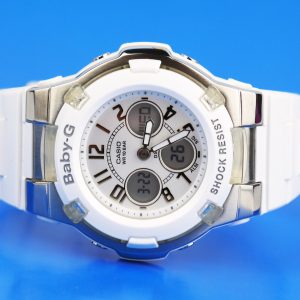 Casio Women's BGA110-7BCR Baby-G White Analog Digital Watch