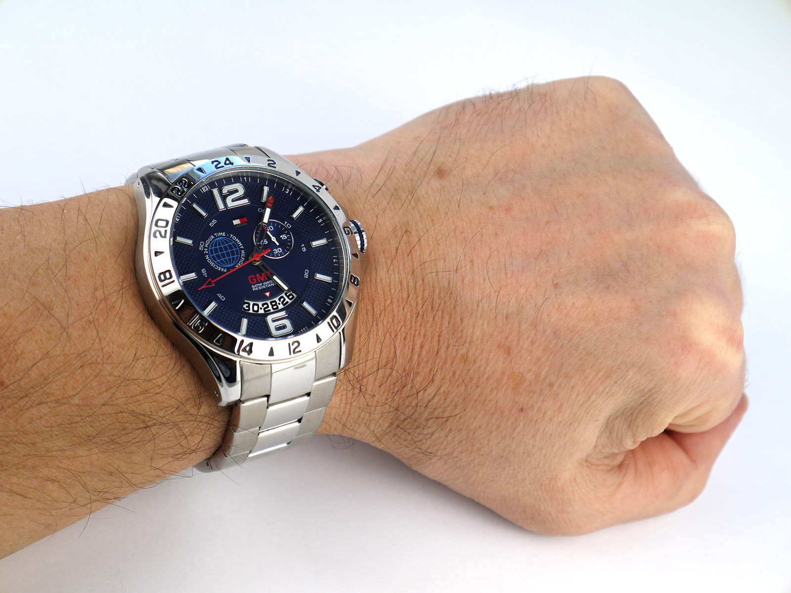 Kan weerstaan Omgaan met milieu Tommy Hilfiger TH 218-1-14-1459 GMT Stainless Steel Watch ⋆ High Quality  Watch Gallery