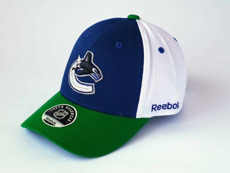 Cap Reebok NHL Vancouver Canucks Youth Blue Green White