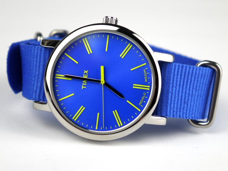 Timex Originals T2P362 Ladies Original Blue Nylon Strap Watch