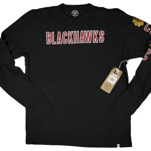 47' Chicago Blackhawks Crosstown Team Long Sleeve Tee Jet Black