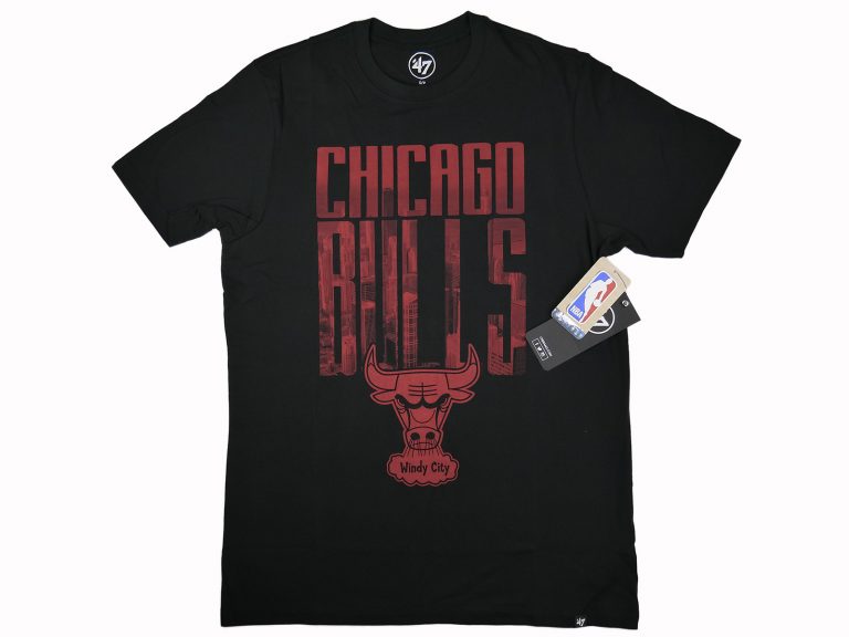 47' NBA Chicago Bulls Crosstown Flanker Tee, Jet Black