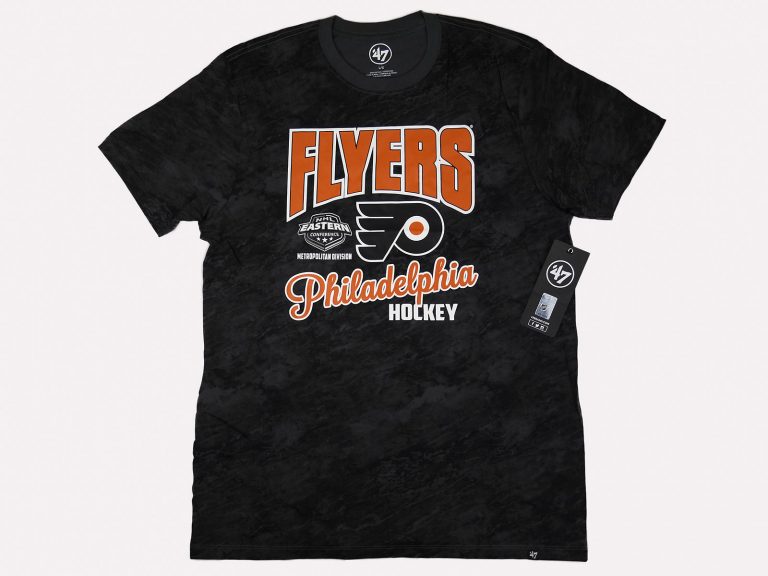 47 Brand_NHL Philadelphia Flyers Bankshot Tee, Marble Black_