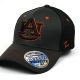 Cap Z NCAA Auburn Tigers Ultra Flex Hat, Charcoal-Black