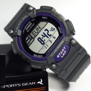 Casio STL-S100H-8AVCF Digital Solar-Powered Gray Watch with Gray Resin Band