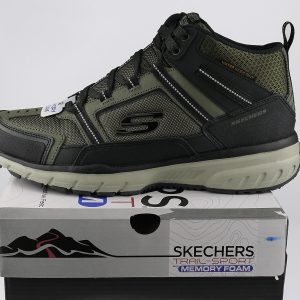 Skechers Sport Men's Geo Trek Oxford, Olive-Black Boots