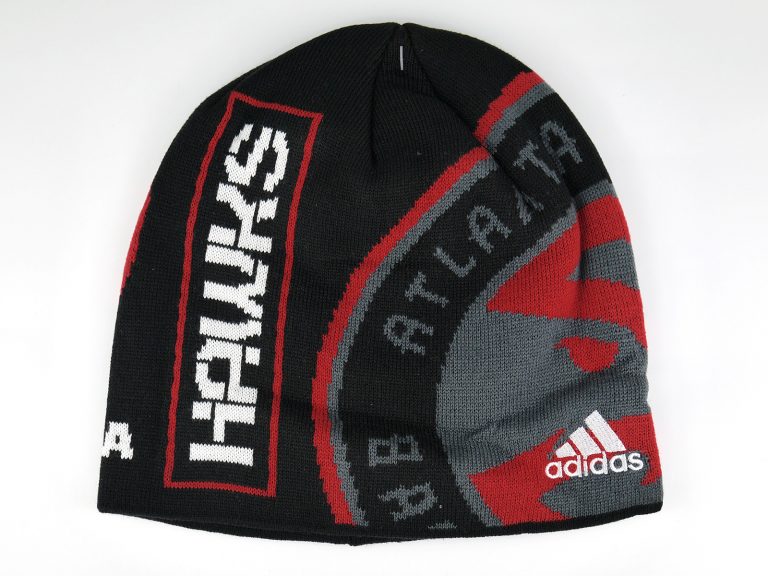 Hat Adidas_NBA Atlanta Hawks Beanie Black Red