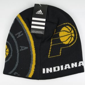 Hat Adidas_NBA Pacers Beanie Black Yellow