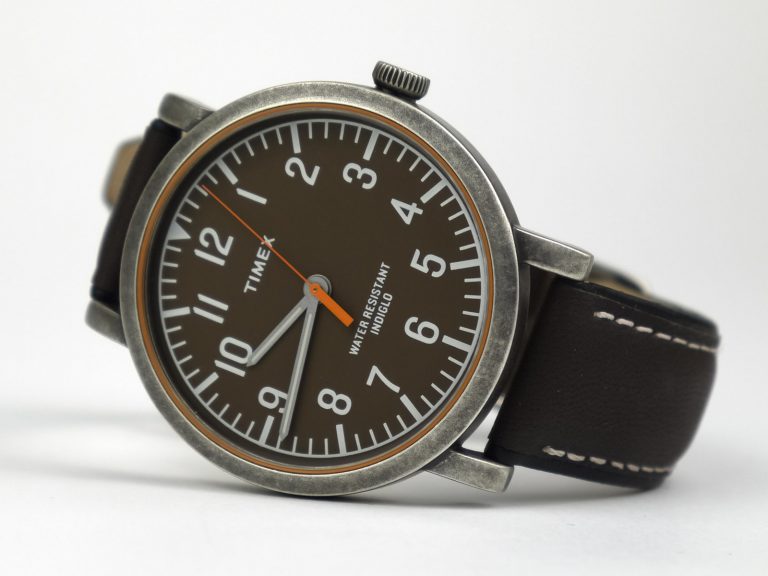 Timex TWH3Z1810 Originals Brown-Antique Brass Leather Strap Watch