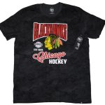 47 Brand_NHL Chicago Blackhawks Bankshot Tee Marble Black