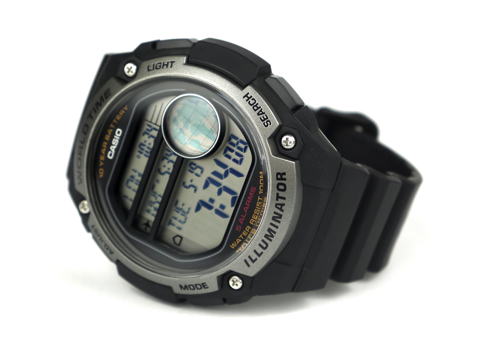 Casio AE-3000W-1AV World Time Watch