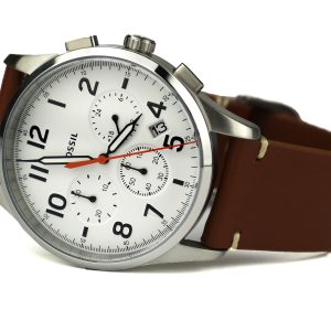 Fossil FS5360 'Vintage 54 Chrono Timer' Quartz Stainless Steel and Leather Casual Watch