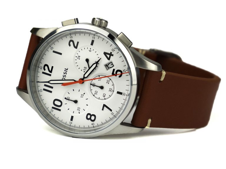 Fossil FS5360 'Vintage 54 Chrono Timer' Quartz Stainless Steel and Leather Casual Watch