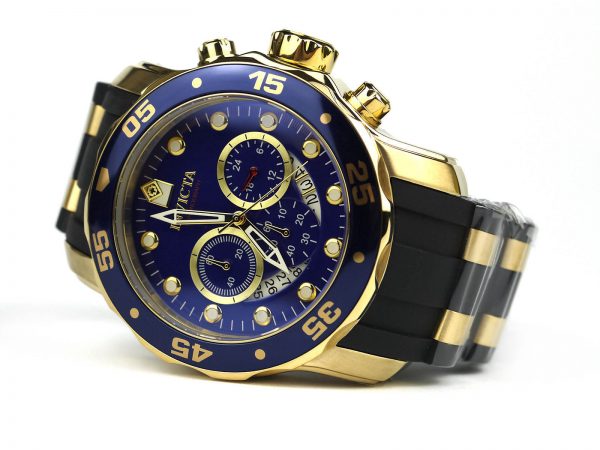 Invicta 6983 Pro Diver Collection Chronograph Blue Dial Black Polyurethane Watch