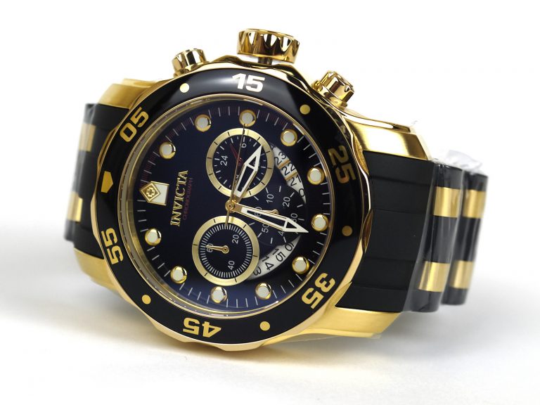 Invicta 6981 Pro Diver Analog Chronograph Black Polyurethane Watch