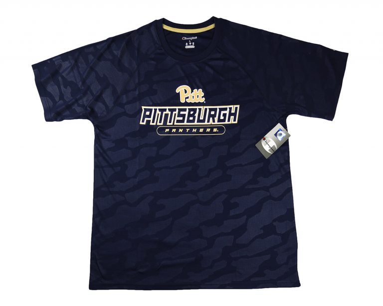 Champion NCAA Pittsburgh Panthers Impact Embossed T-Shirt Navy