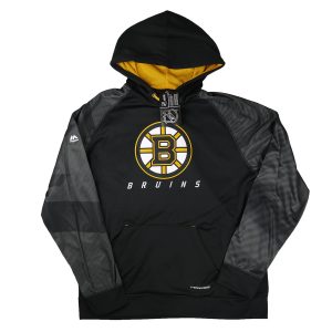 Majestic NHL Boston Bruins Hooded Fleece Black Yellow