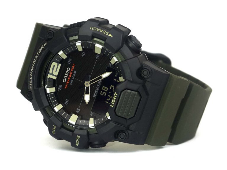 Casio HDC-700-3AV digi analog military style khaki black watch