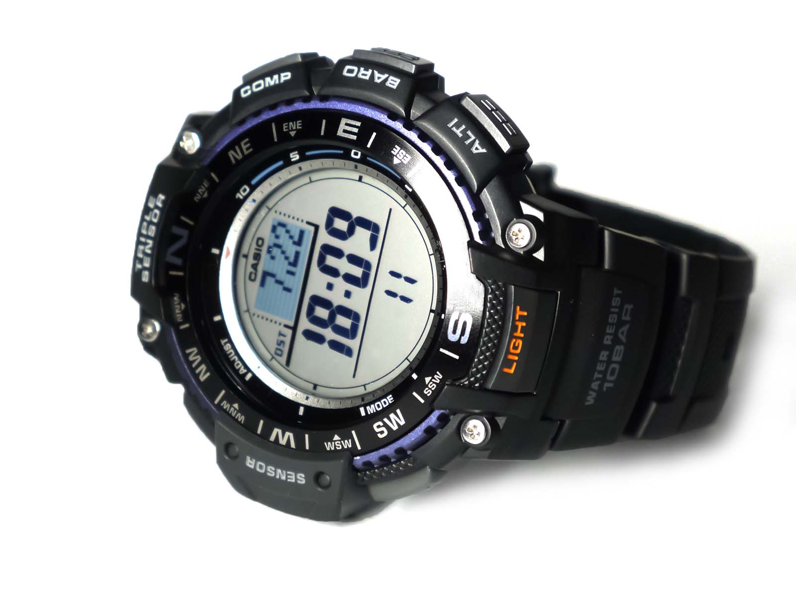 Visiter la boutique CasioCasio Men's SGW-1000-1ACR Triple Sensor Digital Display Quartz Black Watch 