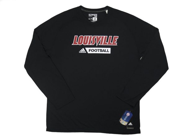 Adidas NCAA Louisville Cardinals Football Long Sleeve Tee Black