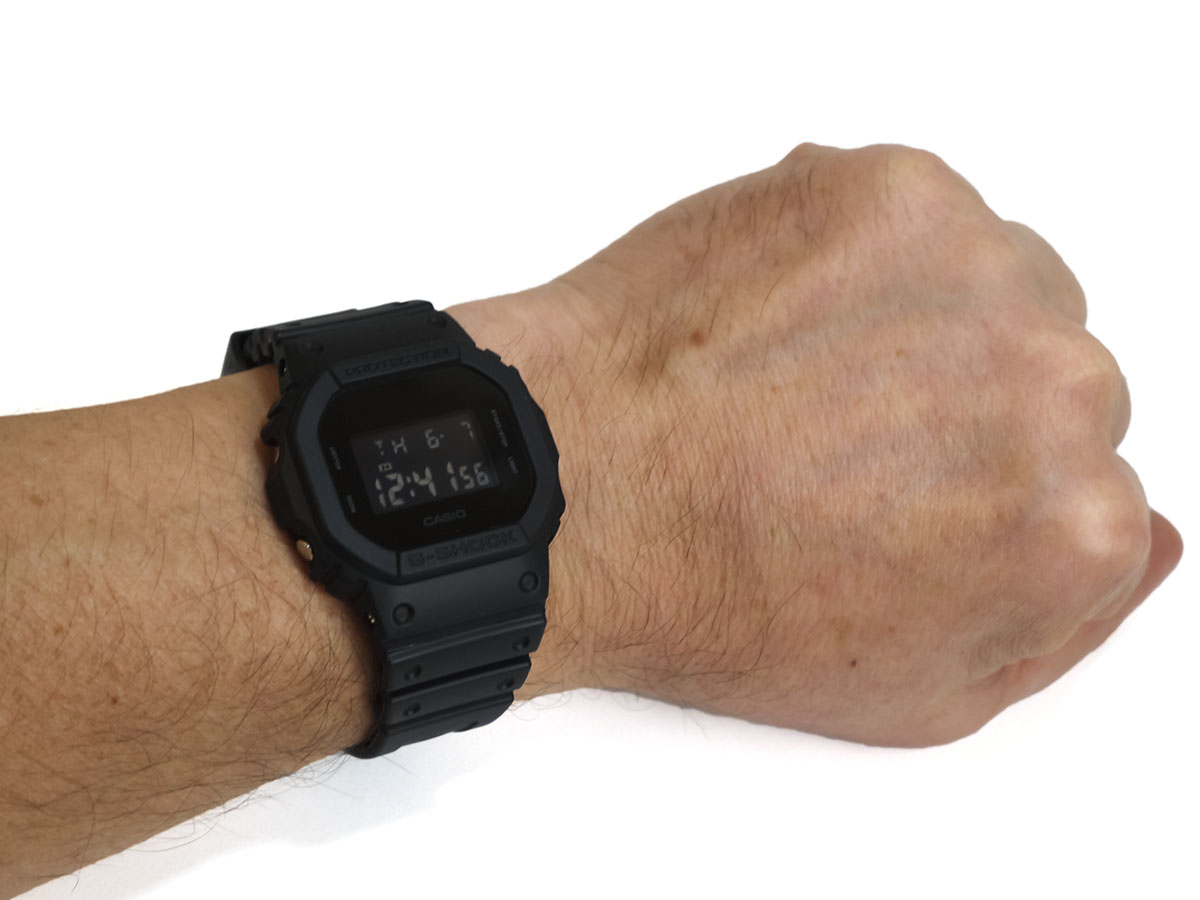 Casio DWBB G Shock Black Resin Quartz Watch with Digital