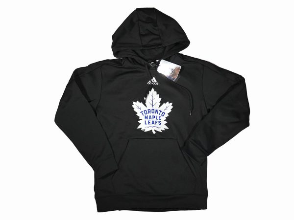 Adidas NHL Toronto Maple Leafs Primary Logo Stand Out Fleece Hood Black