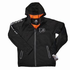 G-III Sports NHL Philadelphia Flyers Motion Full Zip Hooded Jacket Black