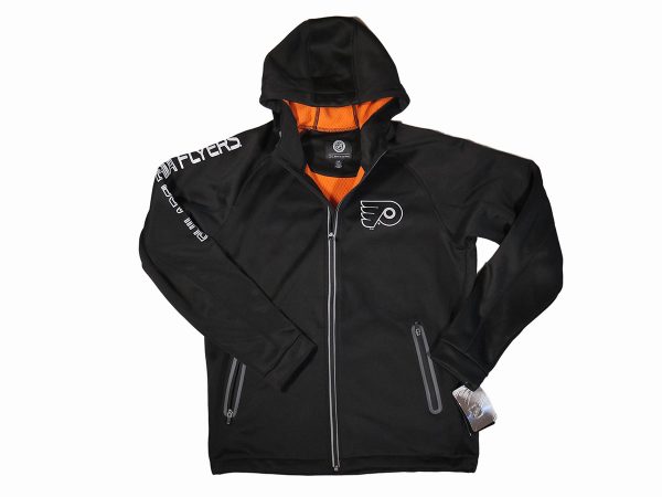 G-III Sports NHL Philadelphia Flyers Motion Full Zip Hooded Jacket Black
