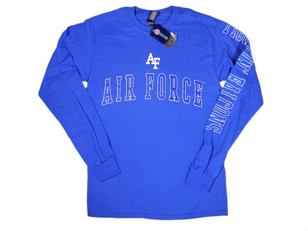 Ouray Sportswear Air Force Falcons Long Sleeve Tee Blue