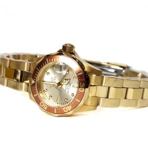 Invicta 12527 Pro-Diver 18k Gold Ion-Plated Stainless Steel and Champagne Dial Bracelet Watch