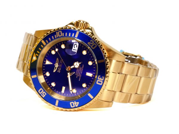 Invicta 8930OB Pro Diver Automatic Gold-Tone Blue Dial Watch