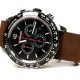 Wenger 010853106 Roadster Black Night Black Dial Brown Leather Strap Watch