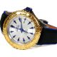 Invicta 12615 Pro Diver Stainless Steel Watch With Black-Blue Leather Strap