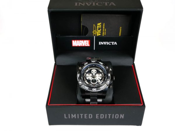 Invicta 26862 Marvel Quartz Black IP Watch