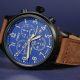 Timex Tw4B15900 Black IP Blue Dial Chronograph Watch
