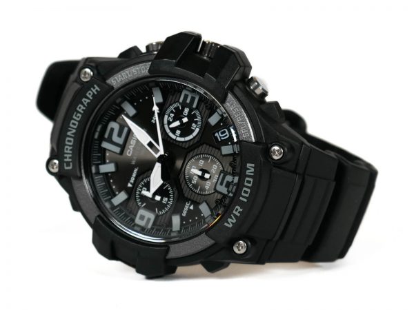 Casio MCW-100H-1A3V Heavy Duty Chronograph Watch with Resin Strap