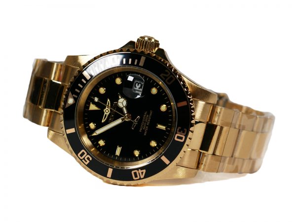 Invicta 26975 Pro Diver Gold Tone Black Dial Watch